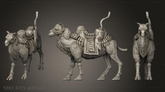 Animal figurines (Cavalry Camel Mount, STKJ_4721) 3D models for cnc