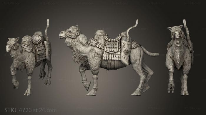 Animal figurines (Cavalry Camel Mount, STKJ_4723) 3D models for cnc