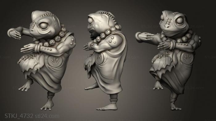 Animal figurines (characters Monk, STKJ_4732) 3D models for cnc