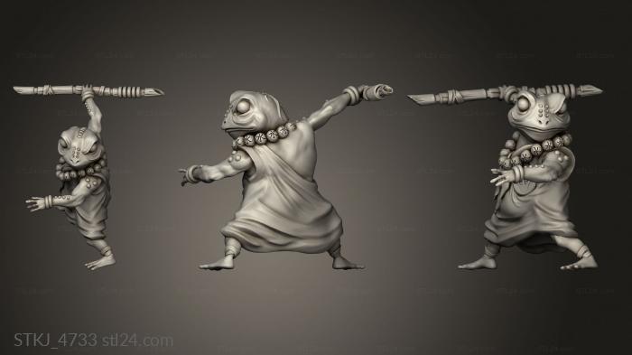 Animal figurines (characters Monk, STKJ_4733) 3D models for cnc