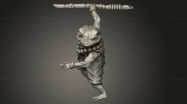 Animal figurines (characters Monk, STKJ_4733) 3D models for cnc