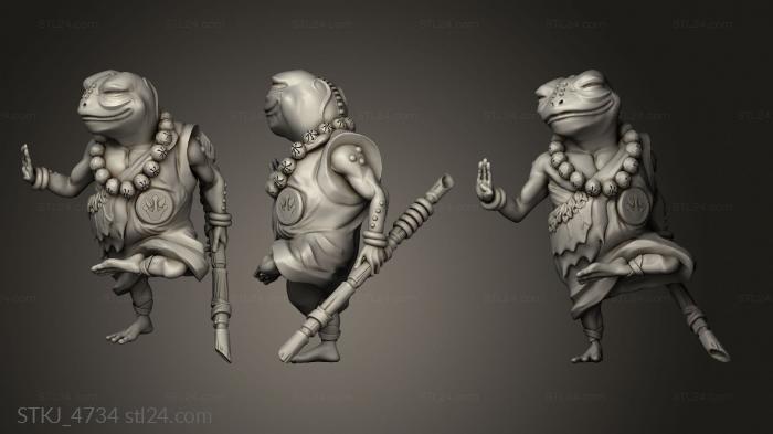 Animal figurines (characters Monk, STKJ_4734) 3D models for cnc