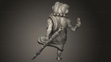 Animal figurines (characters Monk, STKJ_4734) 3D models for cnc