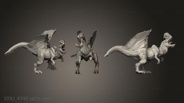 Animal figurines (Monster anja, STKJ_4740) 3D models for cnc