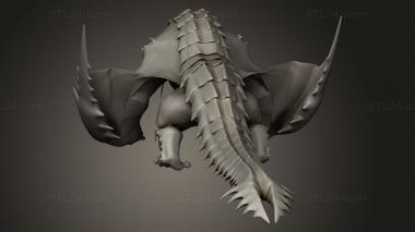 Animal figurines (Monster barioth, STKJ_4741) 3D models for cnc