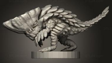 Animal figurines (Monster Barroth butt, STKJ_4742) 3D models for cnc