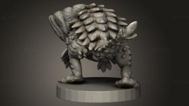 Animal figurines (Monster Barroth butt, STKJ_4742) 3D models for cnc