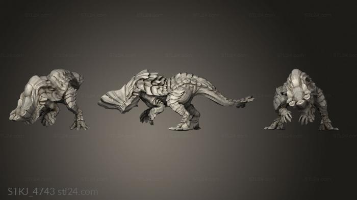 Animal figurines (Monster Barroth, STKJ_4743) 3D models for cnc