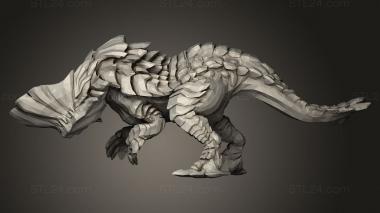 Animal figurines (Monster Barroth, STKJ_4743) 3D models for cnc