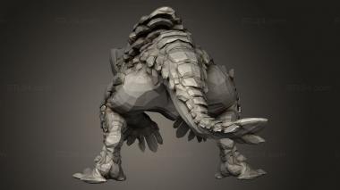 Animal figurines (Monster Barroth, STKJ_4743) 3D models for cnc