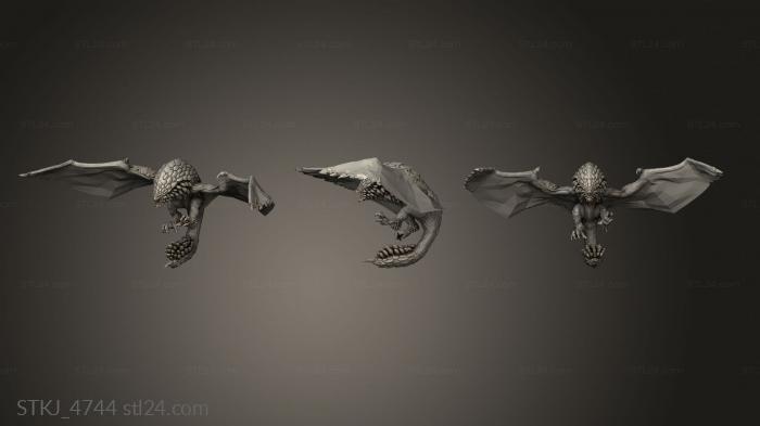 Animal figurines (Monster bazel, STKJ_4744) 3D models for cnc