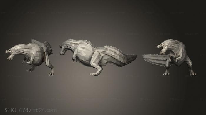 Animal figurines (Monster Devljho corrected, STKJ_4747) 3D models for cnc