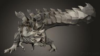 Animal figurines (Monster glavenus, STKJ_4753) 3D models for cnc