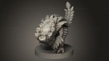 Animal figurines (Monster Jagras, STKJ_4754) 3D models for cnc