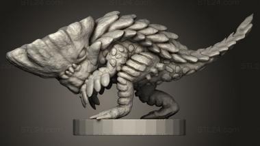 Animal figurines (Monster Jagras, STKJ_4754) 3D models for cnc