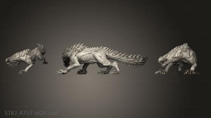 Animal figurines (Monster MHW Odnogo II, STKJ_4757) 3D models for cnc