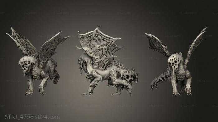 Animal figurines (Monster vaal hazak, STKJ_4758) 3D models for cnc