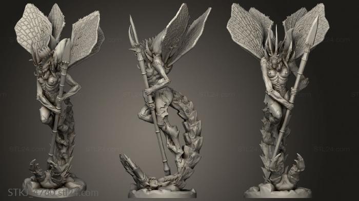 Animal figurines (Monster Miniatures Desert Sw Queen, STKJ_4760) 3D models for cnc