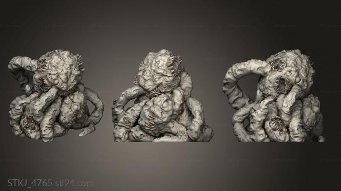 Animal figurines (Monster Mini JAN Shoggoth, STKJ_4765) 3D models for cnc