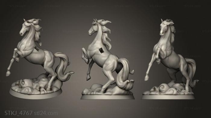 Animal figurines (Monsters Pegasus, STKJ_4767) 3D models for cnc