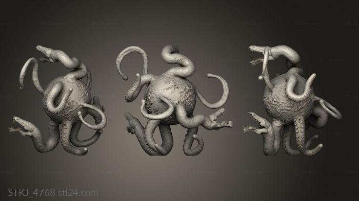 Animal figurines (Monstober Deep Spawn, STKJ_4768) 3D models for cnc