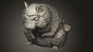 Animal figurines (Monstober Giant Hamster giant hamster, STKJ_4770) 3D models for cnc