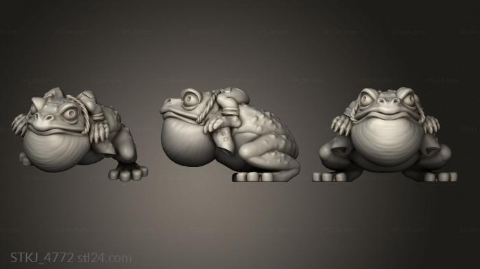 Animal figurines (moonshine snotling leaper, STKJ_4772) 3D models for cnc