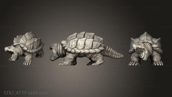 Animal figurines (More Snapping Turtle, STKJ_4779) 3D models for cnc