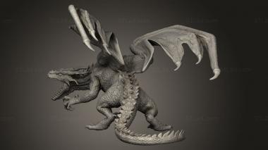 Animal figurines (Mountain DRAGON Neck, STKJ_4781) 3D models for cnc