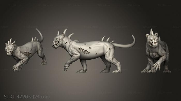 Animal figurines (Beasts Beast, STKJ_4790) 3D models for cnc