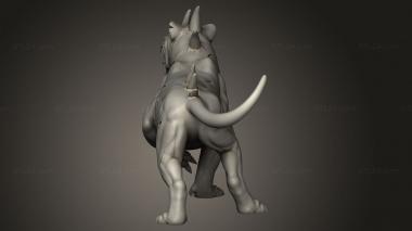 Animal figurines (Beasts Beast, STKJ_4790) 3D models for cnc