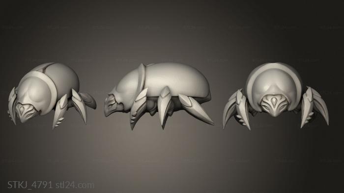 Animal figurines (Scatter Terrain Beetle, STKJ_4791) 3D models for cnc