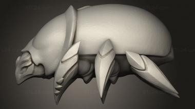 Animal figurines (Scatter Terrain Beetle, STKJ_4791) 3D models for cnc