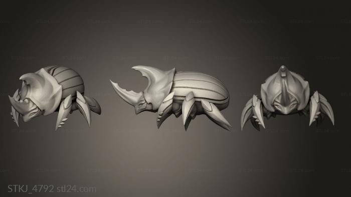 Animal figurines (Scatter Terrain Scarab, STKJ_4792) 3D models for cnc