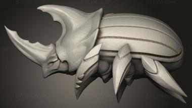 Animal figurines (Scatter Terrain Scarab, STKJ_4792) 3D models for cnc