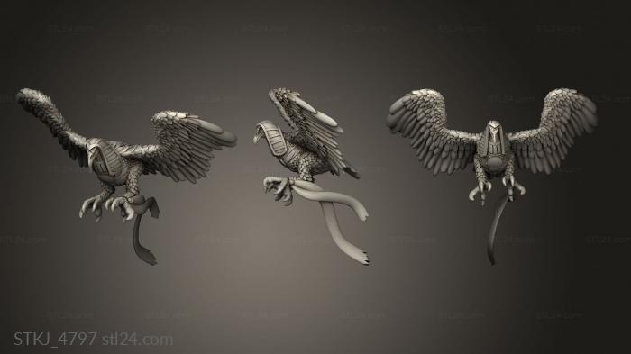 Animal figurines (Vultures, STKJ_4797) 3D models for cnc