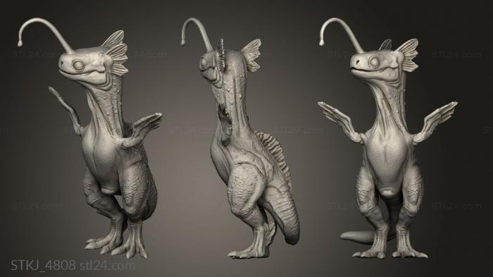 Animal figurines (Glow Hoppers, STKJ_4808) 3D models for cnc
