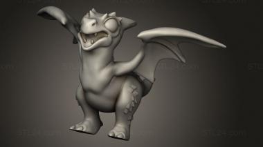 Animal figurines (myairbridge Wyvern, STKJ_4814) 3D models for cnc