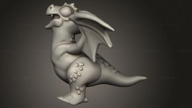 Animal figurines (myairbridge Wyvern, STKJ_4814) 3D models for cnc