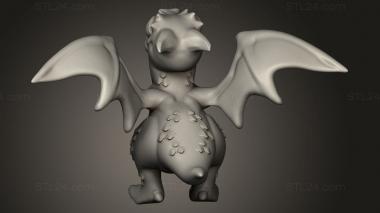 Animal figurines (myairbridge Wyvern, STKJ_4814) 3D models for cnc