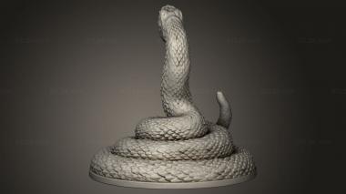 Animal figurines (nagini harry potter, STKJ_4819) 3D models for cnc