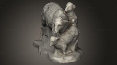 Animal figurines (Nativities sheep, STKJ_4823) 3D models for cnc