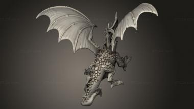 Animal figurines (dragon, STKJ_4835) 3D models for cnc