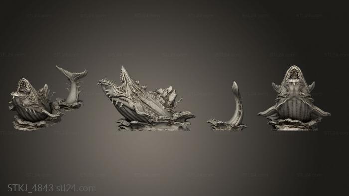 Animal figurines (Norse Mythology Lyngbakr, STKJ_4843) 3D models for cnc