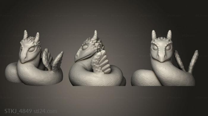 Animal figurines (occamy easy inr Al Samen Slice, STKJ_4849) 3D models for cnc
