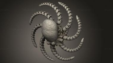 Animal figurines (Octopus, STKJ_4851) 3D models for cnc