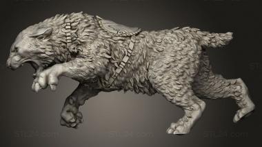 Animal figurines (Ogres and Amazons Carninn the Primeval Roar, STKJ_4854) 3D models for cnc