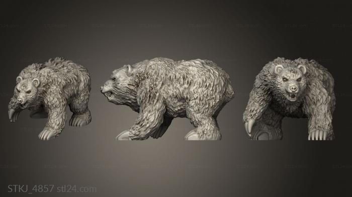 Animal figurines (Omnioji Bear, STKJ_4857) 3D models for cnc