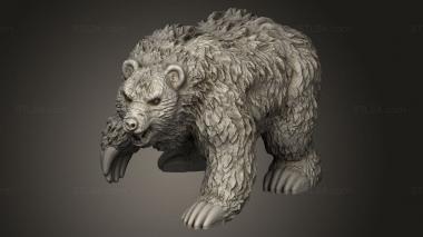 Animal figurines (Omnioji Bear, STKJ_4857) 3D models for cnc