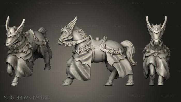 Animal figurines (Omnioji Elf Horse, STKJ_4859) 3D models for cnc